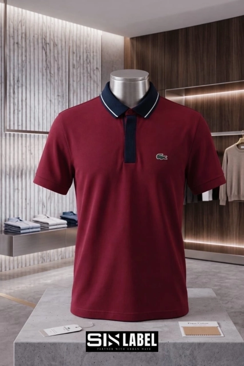 LACOSTE PREMIUM POLO (RICH BURGUNDY)