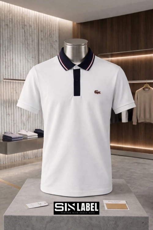 LACOSTE PREMIUM POLO (WHITE)